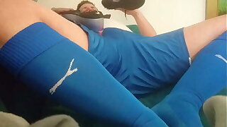 Chubby gay teen soccer player