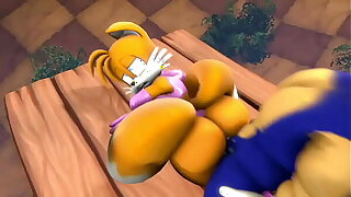 Sissy Tails gets fucked by Sonic (SFM)