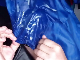 Satin fetish Xtreme Satin Nylon Soccer Shorts with lots for cum