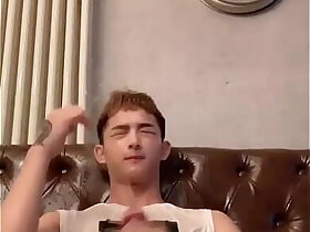 Handsome Asian guy pissing jerkoff