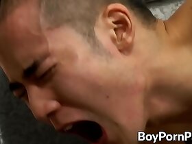 Japanese jock Yoshi Kawasaki cums after hardcore doggystyle