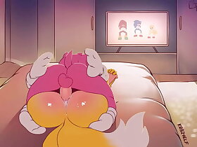 Tails es montado por su culo animación