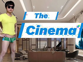 A musculine guy wanders around the city where he principle out a secret cinema where he got his surprise group sex with strangers