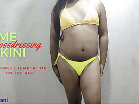 LIME BIKINI - CROSSDRESSING Away from INDIAN SHEMALE - PART 1