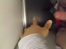 MASTURBATE IN A AIR PLANE TOILET