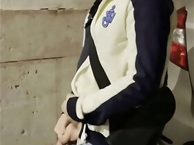 Untrained boy taking his fat cut flannel relish in his jeans and pissing in the street