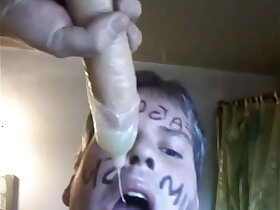 Condom full of cum