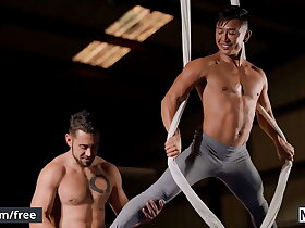 (Dante Colle) Fucks (Dale) Missionary While Dale Suspends In Midair Down The Aerial Silks - Men