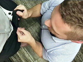 Blowjob for my boss in hammer away office Office Slut