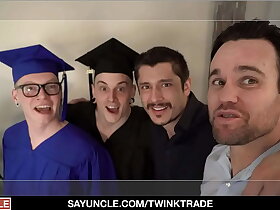 Hot Stepsons Marco Bianchi & Harvey Sid Celebrate Graduation With Cum Party