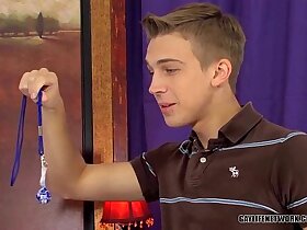 Spunky twink taken with