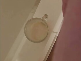 Young Gay Boy Pisses In A Cup And Drinks It