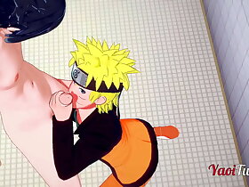 Naruto Yaoi - Naruto & Sasuke Having Sexual connection back School's Restroom plus cums back his mouth plus ass. Bareback Anal Creampie 1/2