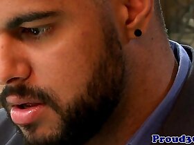 Gay bear gets ass fucked by his masseur