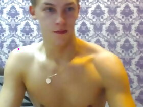 Blonde Twink's Cum Show